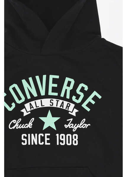 Bluze de trening Converse All Star Chuck Taylor Solid Color Hoodie And Joggers Set Wit Black Baieti (BM 18026563) 3