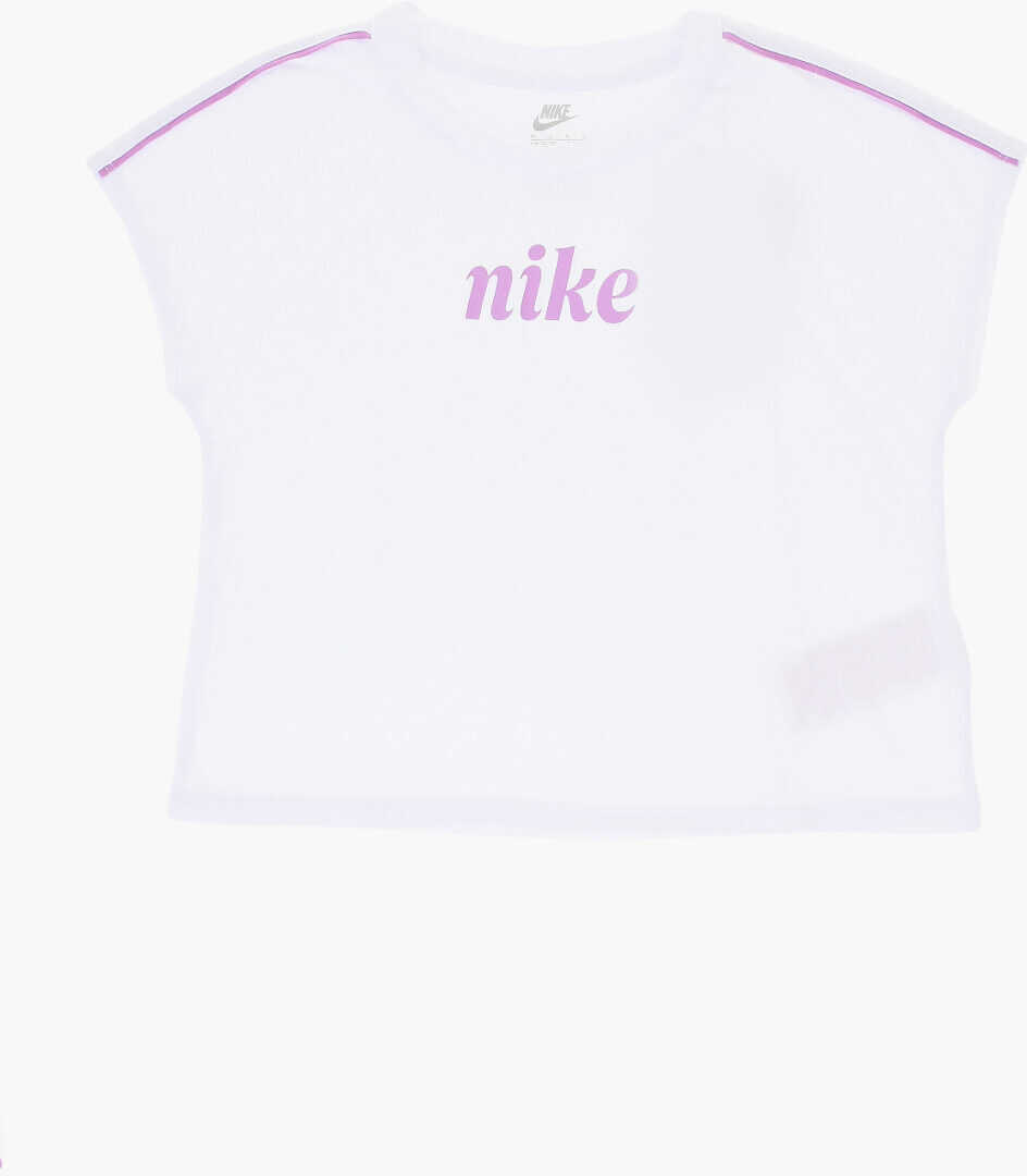 Tricouri Nike All-Over Logo Skirt Scooter And Crew-Neck T-Shirt Set White Baieti (BM 18026572) 2
