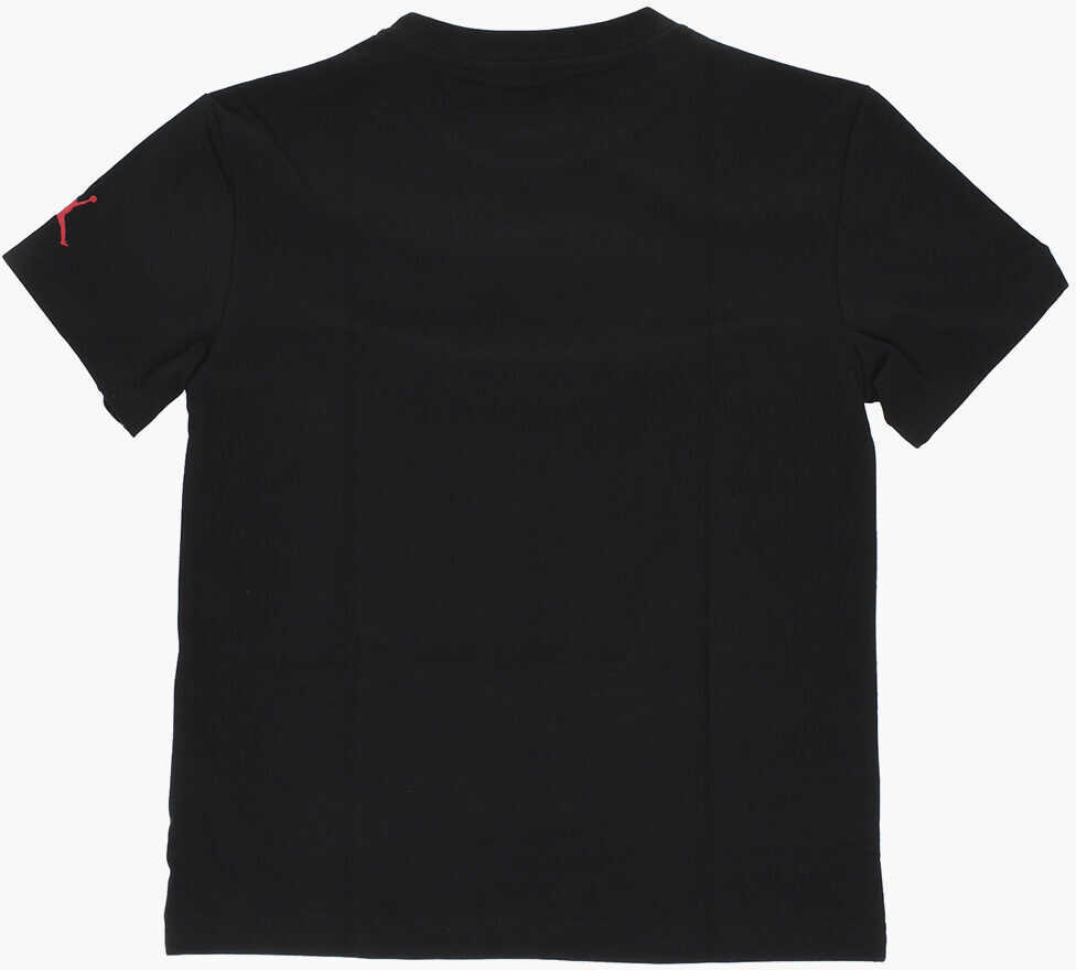 Tricouri Nike Air Jordan Solid Color Crew-Neck T-Shirt With Patch Embroide Black Baieti (BM 18026578) 3