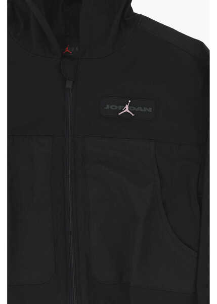 Jachete Nike Air Jordan Solid Color Lightweight Jacket With Hood Black Baieti (BM 18026590) 2