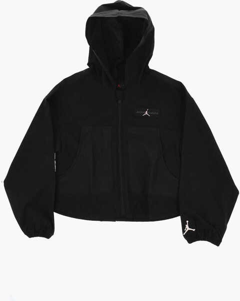 Jachete Nike Air Jordan Solid Color Lightweight Jacket With Hood Black Baieti (BM 18026590) 1
