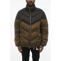 Jachete Two-Tone Quilted Jacket With Logo Buttons Barbati