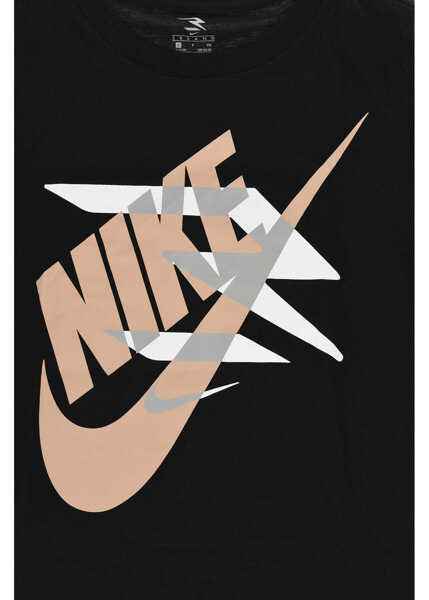 Tricouri Nike 3 Brand Crew-Neck T-Shirt And Shorts Set With Printed Logo Beige Baieti (BM 18026719) 3