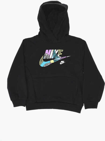 Bluze de trening Nike Cotton Blend Joggers And Outside Hoodie Set Black Baieti (BM 18026725) 2