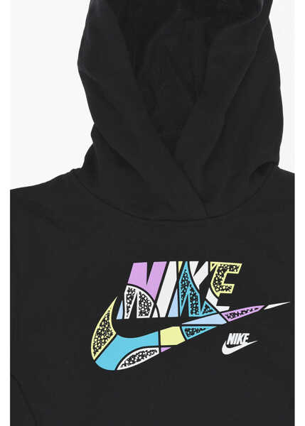 Bluze de trening Nike Cotton Blend Joggers And Outside Hoodie Set Black Baieti (BM 18026725) 3