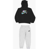 Bluze de trening Cotton Blend Joggers And Outside Hoodie Set Baieti
