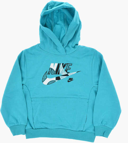 Bluze de trening Nike Two-Tone Brushed Cotton Blend Hoodie And Joggers Set Blue Baieti (BM 18026731) 2