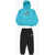 Nike Two-Tone Brushed Cotton Blend Hoodie And Joggers Set Blue