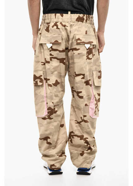 Pantaloni casual DSQUARED2 Camouflage Cargo Pants With Jewels Maxi Pockets Military Green Barbati (BM 18026734) 2