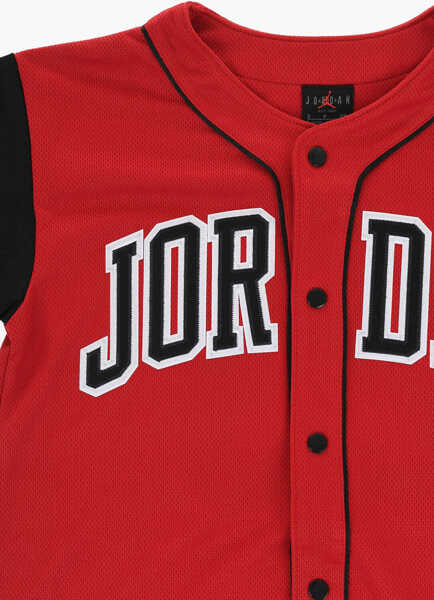 Tricouri Nike Air Jordan Two-Tone Perforated Baseball Crew-Neck T-Shirt Black Baieti (BM 18026755) 2