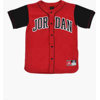 Tricouri Air Jordan Two-Tone Perforated Baseball Crew-Neck T-Shirt Baieti