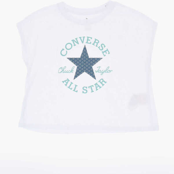 Tricouri Converse All Star Chuck Taylor Crew-Neck T-Shirt And Shorts Set With White Baieti (BM 18026761) 2
