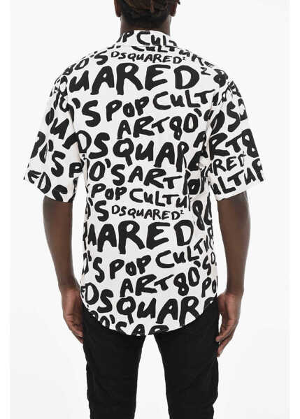 Blugi drepti DSQUARED2 Black Bull Dark Wash Jeans With Zip Black Barbati (BM 18026767) 2