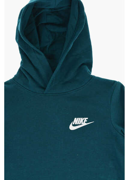Bluze de trening Nike Brushed Cotton Blend Hoodie And Joggers Set With Printed Log Green Baieti (BM 18026773) 3