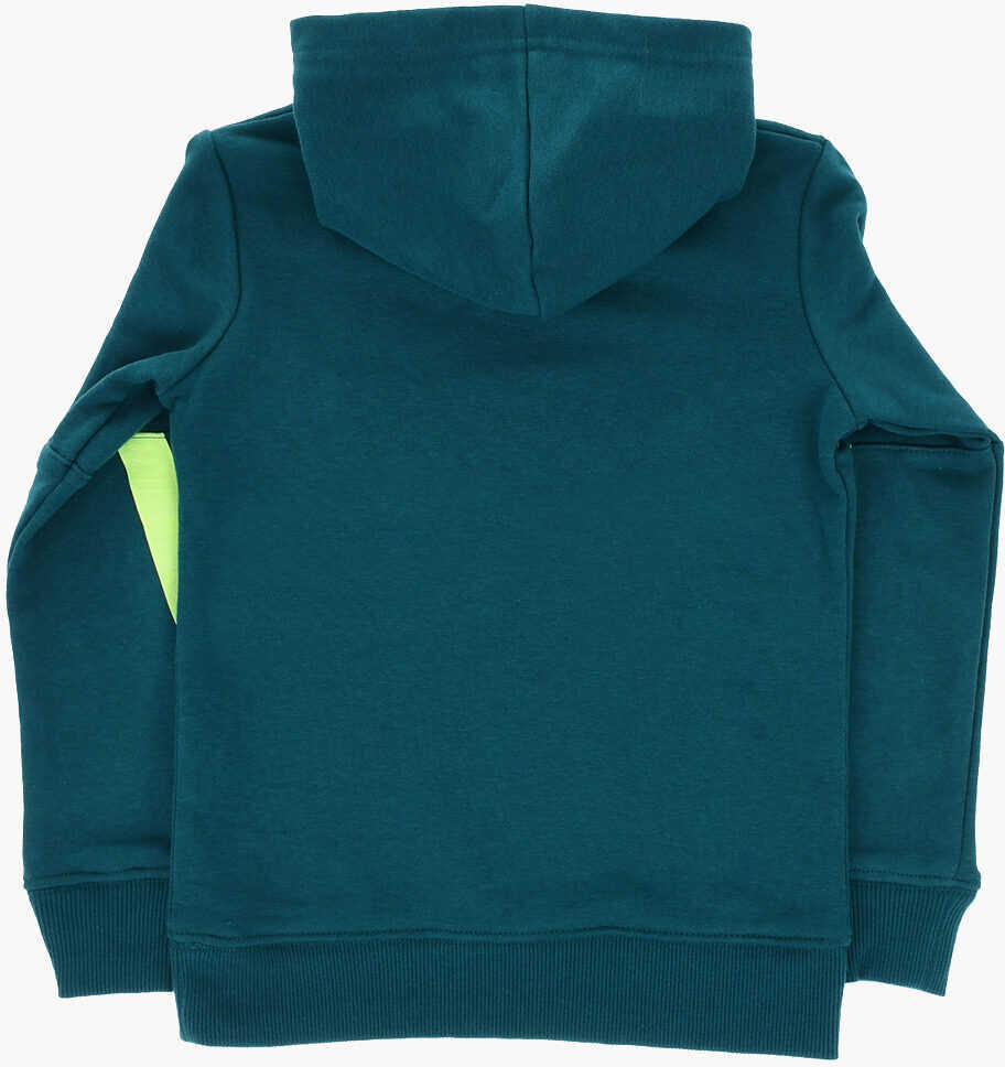 Bluze de trening Nike Brushed Cotton Blend Hoodie And Joggers Set With Printed Log Green Baieti (BM 18026773) 4