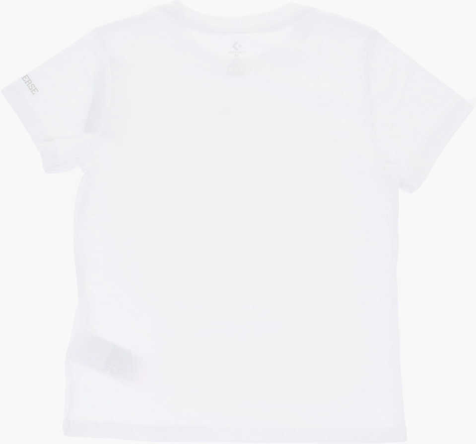 Tricouri Converse All Star Chuck Taylor Front Printed Crew-Neck T-Shirt White Baieti (BM 18026779) 3