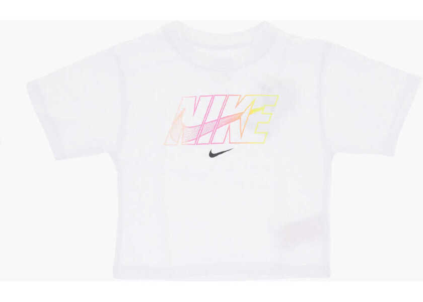 Tricouri Nike Bikers Shorts And Cre-Neck T-Shirt Swoosh Motion Set White Baieti (BM 18026788) 2