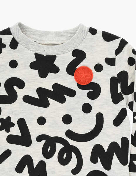 Pantaloni de trening Converse All Star Chuck Taylor Brushed Cotton Blend Joggers And Crew- Black Baieti (BM 18026791) 3