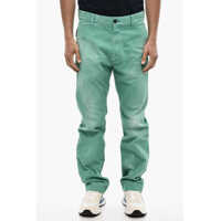 Pantaloni casual Vintage Effect Chino Pants With Patch Pockets Barbati