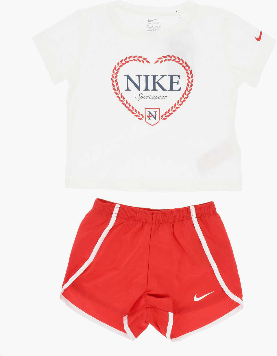 Salopete Nike Two-Tone Game Swoosh Match Beachwear White Baieti (BM 18026800) 1