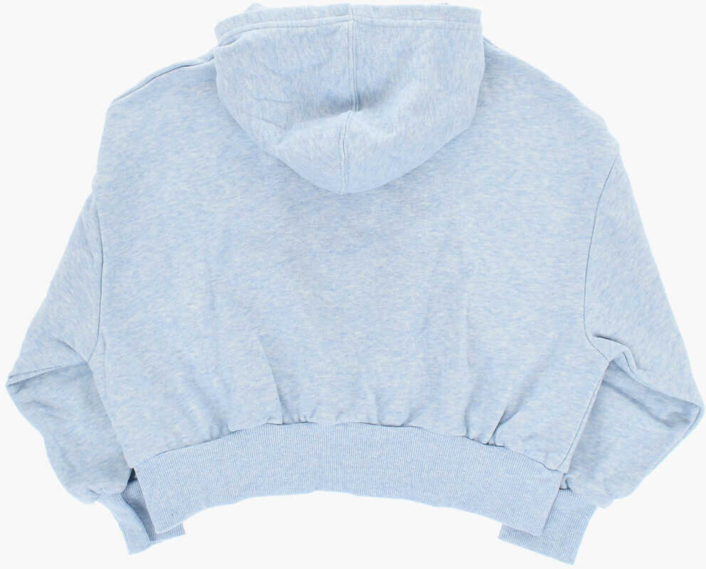 Bluze de trening Converse All Star Chuck Taylor Brushed Cotton Hoodie With Printed Log Blue Baieti (BM 18026815) 3