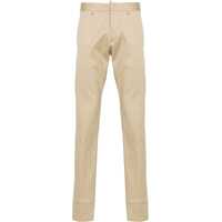 Pantaloni casual Cuffed Hem Cotton Twill Chino Pants Barbati