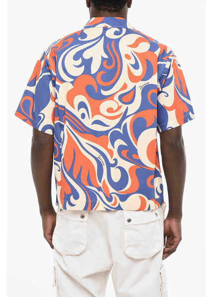 Camasi casual DSQUARED2 Short Sleeve Tricolor Printed Shirt Multicolor Barbati (BM 18026854) 2