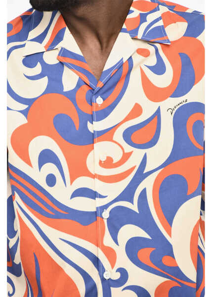 Camasi casual DSQUARED2 Short Sleeve Tricolor Printed Shirt Multicolor Barbati (BM 18026854) 3