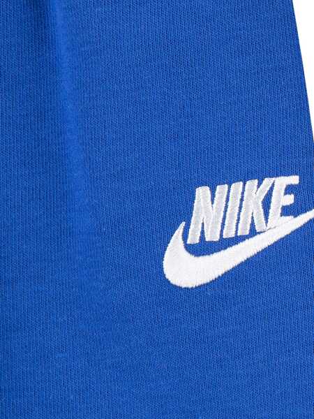 Pantaloni de trening Nike Solid Color Joggers And Full Zip Sweatshirt Set With Contras Blue Baieti (BM 18027118) 3