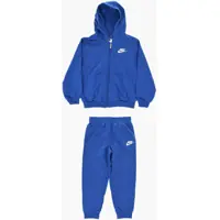 Pantaloni de trening Solid Color Joggers And Full Zip Sweatshirt Set With Contras Baieti