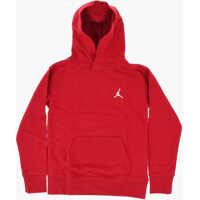 Bluze de trening Air Jordan Cotton Blend Brooklyn Hoodie With Patch Pocket Baieti