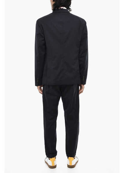 Costume DSQUARED2 Virgin Wool Turn Up Cuff 2-Button Suit Blue Barbati (BM 18027208) 4