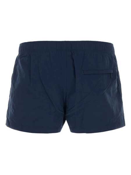 Sorturi de baie Versace Blue Swim Shorts With Elastic Waist And Medusa Plaque On The Front In Tech Fabric Man BLUE Barbati (BM 18027465) 2