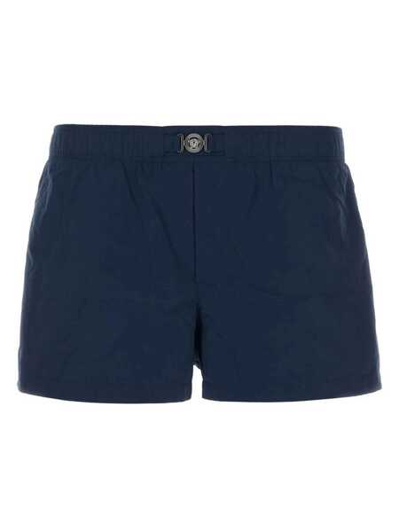 Sorturi de baie Versace Blue Swim Shorts With Elastic Waist And Medusa Plaque On The Front In Tech Fabric Man BLUE Barbati (BM 18027465) 1