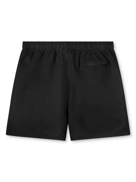 Sorturi de baie Versace Black Swim Shorts With Elastic Drawstring Waist And Medusa Embroidery On The Front In Tech Fabric Man Black Barbati (BM 18027468) 2