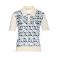 Tricouri Polo Tory Burch Silk Front Polo Femei