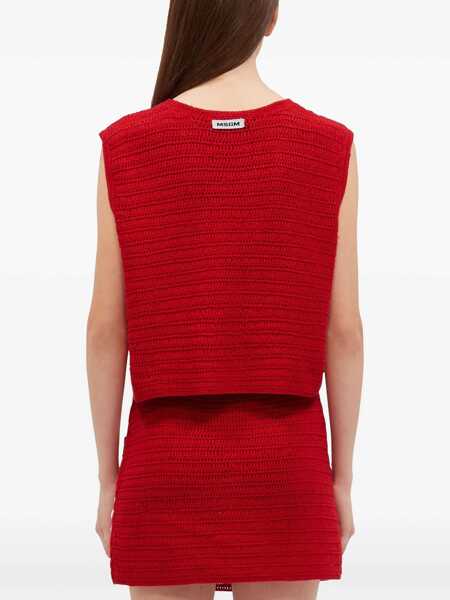 Topuri MSGM Msgm Top RED Femei (BM 18028797) 4