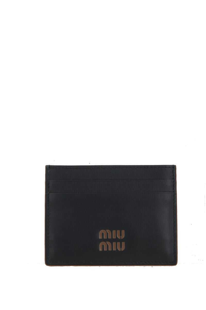 Portofele Miu Miu Miu Miu Wallets BLACKCOGNAC Femei (BM 18029388) 1