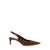PLAIN 'Luisa' Brown Slingback Pumps With Medium Stiletto Heel And Leopard Print All-Over In Ecofur Woman BROWN