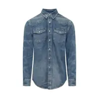 Camasi de blugi Givenchy Straight Denim Shirt Barbati