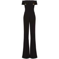 Rochii Balmain Off-Shoulders Flare Crepe Jumpsuit Clothing Femei