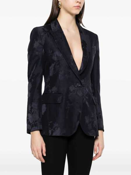 Geci P.A.R.O.S.H. P.A.R.O.S.H. Single-Breasted One Button Jacket BLUE Femei (BM 18031695) 3