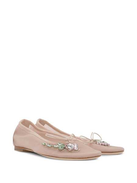 Balerini SIMONE ROCHA Simone Rocha Flat Shoes NUDEPINKMULTI Femei (BM 18033492) 2