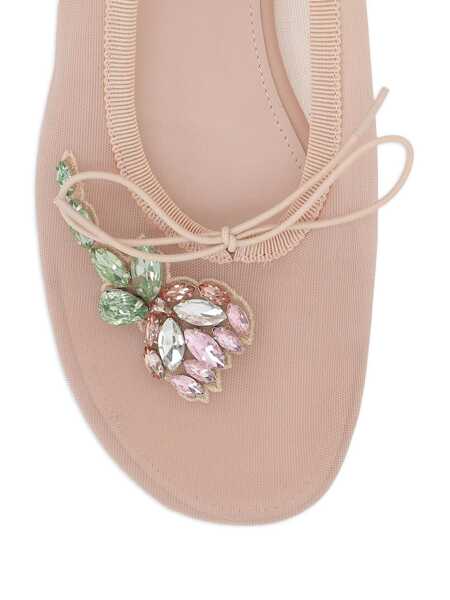 Balerini SIMONE ROCHA Simone Rocha Flat Shoes NUDEPINKMULTI Femei (BM 18033492) 4