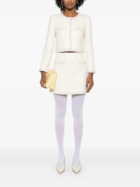 Fuste Self-Portrait Self-Portrait Skirts WHITE Femei (BM 18033522) 2