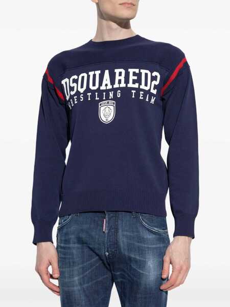 Pulovere DSQUARED2 DSQUARED2 D2 Male Main Collection BLUE VARIANT Barbati (BM 18033699) 3