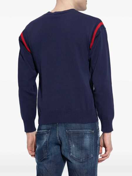 Pulovere DSQUARED2 DSQUARED2 D2 Male Main Collection BLUE VARIANT Barbati (BM 18033699) 4