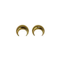 Bijuterii Marine Serre Gold Plated Moon Studs Accessories Femei