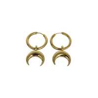 Bijuterii Marine Serre Gold Plated Hoop Earring Accessories Femei