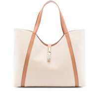 Genti de mana Furla Shopping Drop Xl In Canvas And Leather Femei